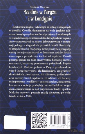 Na dnie w Paryżu i w Londynie - George Orwell [KSIĄŻKA]