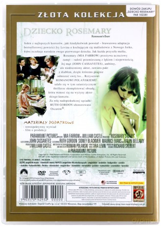 Dziecko Rosemary (Złota Kolekcja) [DVD]