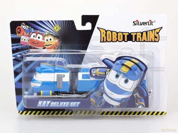 Robot Trains Pojazd z wagonem zestaw deluxe mix