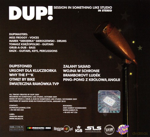 DUP!: Session In Something Like Studio (digipack) [CD]