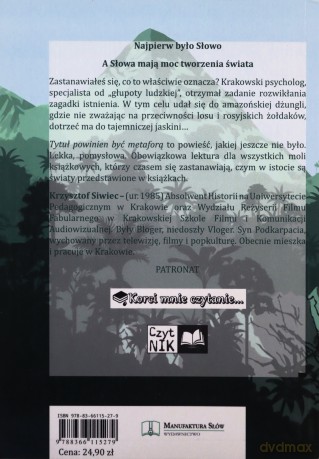 Tytuł powinien być metaforą - Krzysztof Siwiec [KSIĄŻKA]