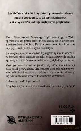 W imię dziecka (pocket) - Ian McEwan [KSIĄŻKA]