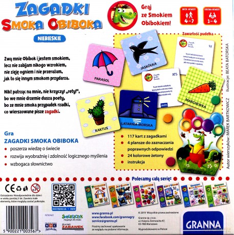 Zagadki Smoka Obiboka niebieskie [GRA]
