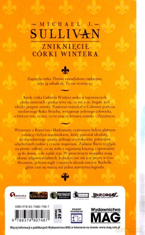 Zaginięcie córki Wintera - Michael J. Sullivan [KSIĄŻKA]