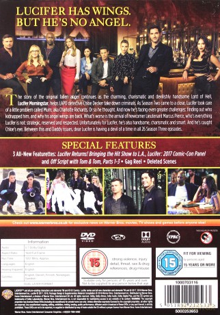 Lucifer Season 3 (Lucyfer) [5DVD]
