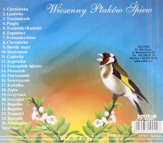 Odgłosy Natury: Wiosenny Ptaków Śpiew [CD]