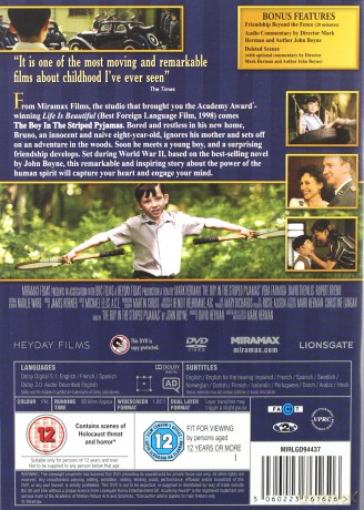 The Boy In The Striped Pyjamas (Chłopiec w pasiastej piżamie) [DVD]