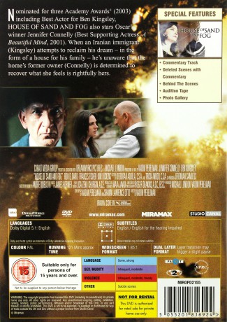 House Of Sand And Fog (Dom z piasku i mgły) [DVD]