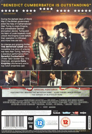 The Imitation Game (Gra tajemnic) [DVD]