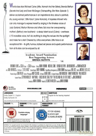 Little Voice (Aka Rise And Fall) (O mały głos) [DVD]