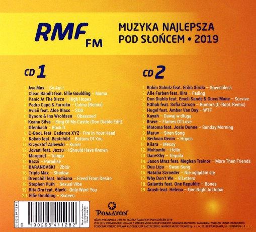 RMF FM: Muzyka Najlepsza Pod Słońcem 2019 (digipack) [2CD]