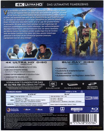 Guardians of the Galaxy (Strażnicy Galaktyki) [Blu-Ray 4K]+[Blu-Ray]