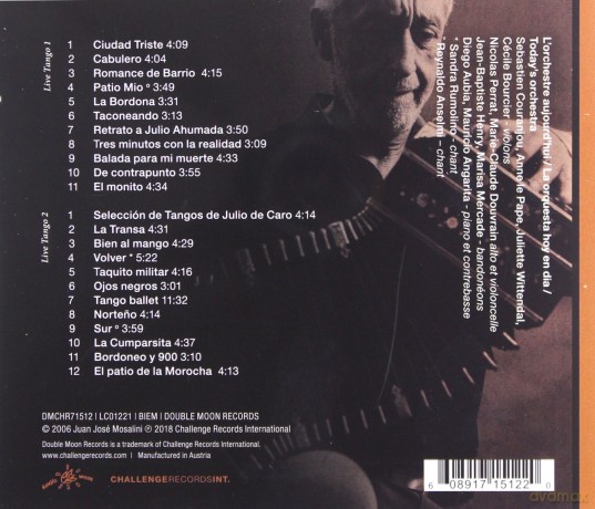 Juan José Mosalini Orchestra: Live Tango [2CD]