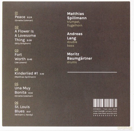 Matthias Spillmann Trio: Live At The Bird's Eye Jazz Club [CD]
