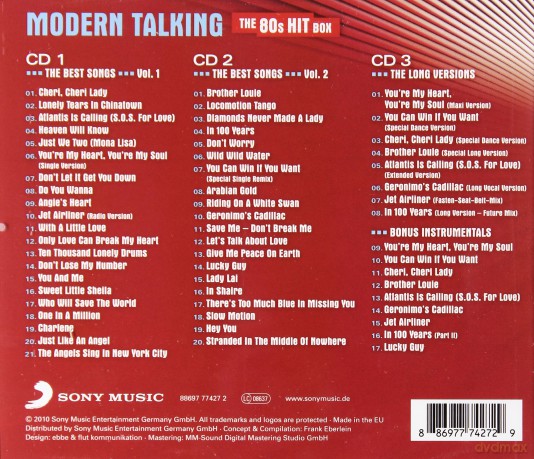 Modern Talking: The 80's Hit Box [3CD]