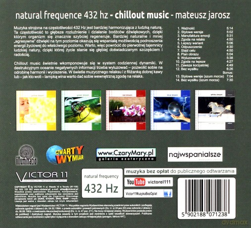 Mateusz Jarosz: Chillout Music 432 Hz [CD]
