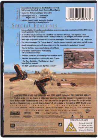 Star Wars Episode I - The Phantom Menace (Gwiezdne wojny: Część I - Mroczne widmo) [DVD]