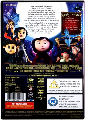 Coraline (Karolina i Tajemnicze Drzwi) [DVD]