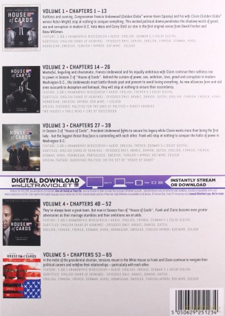 House of Cards Season 1-5 [20DVD]