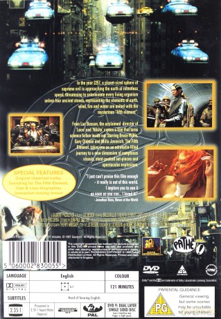 The Fifth Element (Piąty Element) [DVD]
