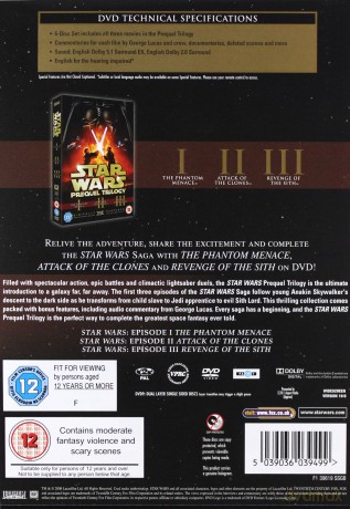 Star Wars: The Prequel Trilogy (Episodes I-III) (Gwiezdne Wojny Episody I-III) [6DVD]