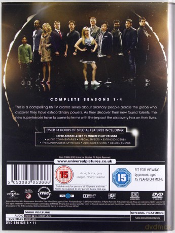 Heroes Season 1-4 (Herosi) [23DVD]