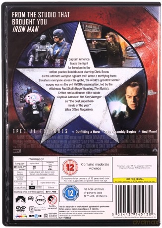 Captain America - The First Avenger (Pierwsze Starcie (Kapitan Ameryka)) [DVD]