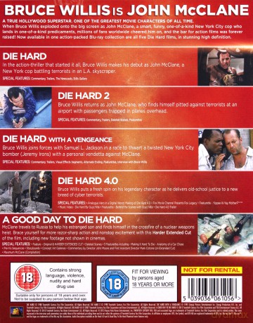 Die Hard - Legacy Collection (Szklana Pułapka) [Blu-ray]