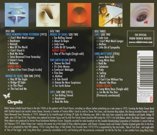 Robin Trower: A Tale Untold:The Chrysalis Years (73-76) [3CD]