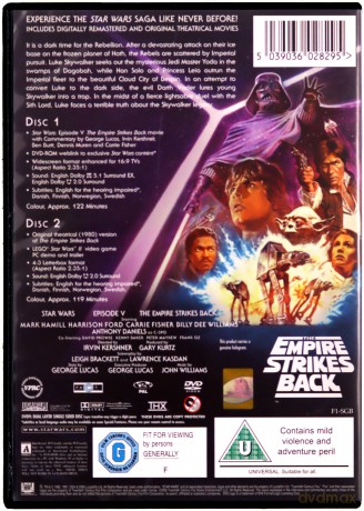 Star Wars Episode V - The Empire Strikes Back (Limited Edition) (Gwiezdne wojny: Część V - Imperium kontratakuje) [DVD]