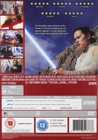 Star Wars - The Last Jedi (Gwiezdne wojny: Ostatni Jedi) [DVD]