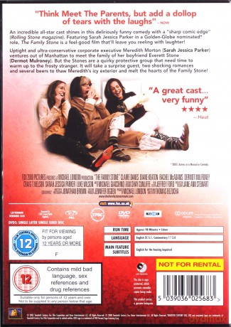 Family Stone (Rodzinny dom wariatów) [DVD]