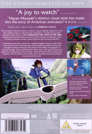 Nausicaa of the Valley of the Wind (Nausicaa z Doliny Wiatru) [DVD]