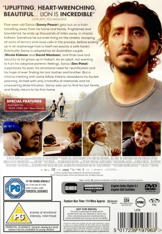 Lion (Droga do domu) [DVD]