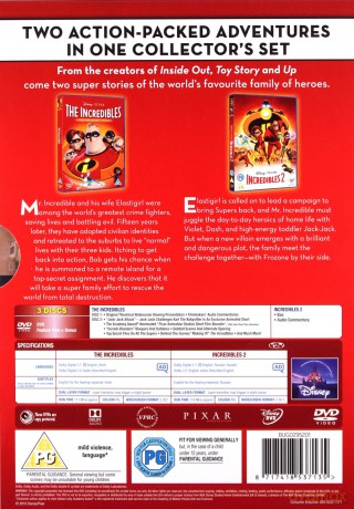 The Incredibles / Incredibles 2 (Iniemamocni 1-2) [2DVD]