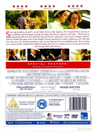 The Hundred Foot Journey (Podróż na sto stóp) [DVD]
