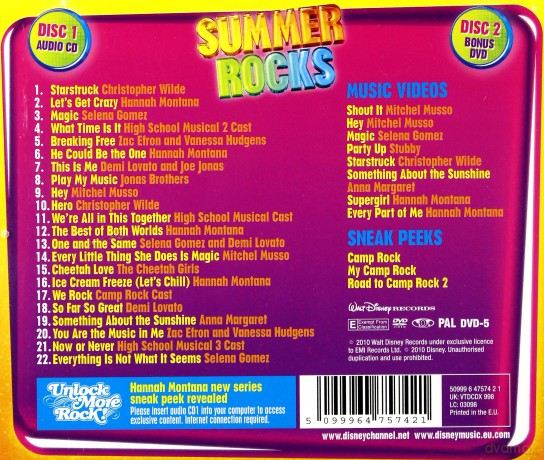Disney Channel Summer Rocks [CD]+[DVD]