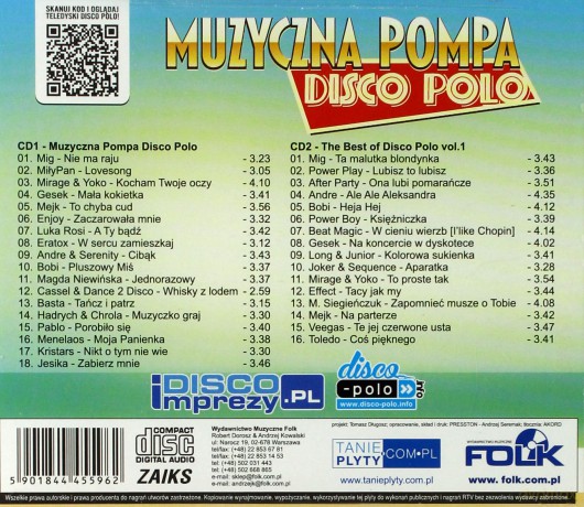 Muzyczna Pompa Disco Polo [2CD]