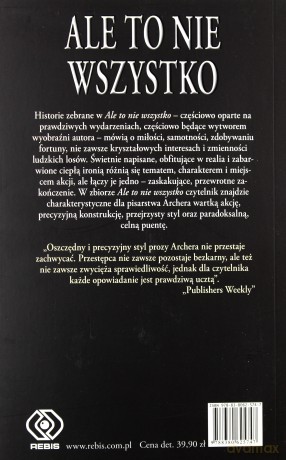 Ale to nie wszystko - Jeffrey Archer [KSIĄŻKA]