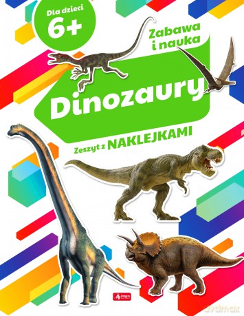 Dinozaury zeszyt z naklejkami [KSIĄŻKA]