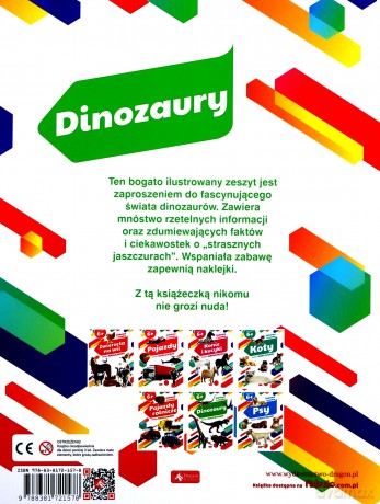 Dinozaury zeszyt z naklejkami [KSIĄŻKA]