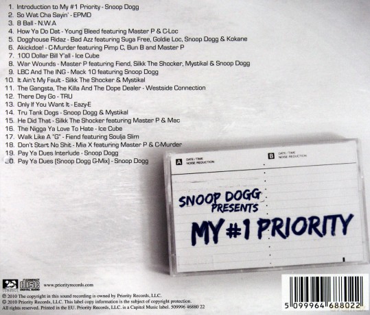 Snoop Dogg Presents: My No 1 Priority [CD]