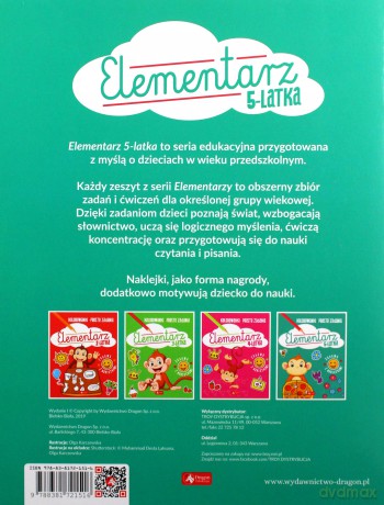 Elementarz 5-latka [KSIĄŻKA]