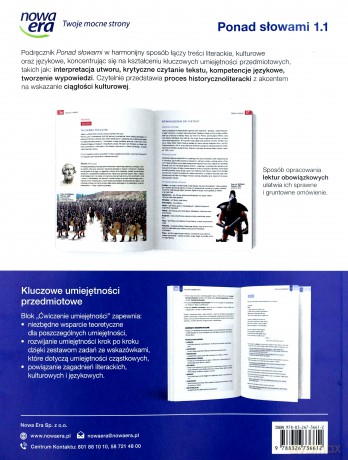 Język polski Ponad słowami podręcznik klasa 1 część 1 liceum i technikum zakres podstawowy i rozszerzony - Małgorzata Chmiel, Anna Cisowska, Joanna Kościerzyńska [KSIĄŻKA]
