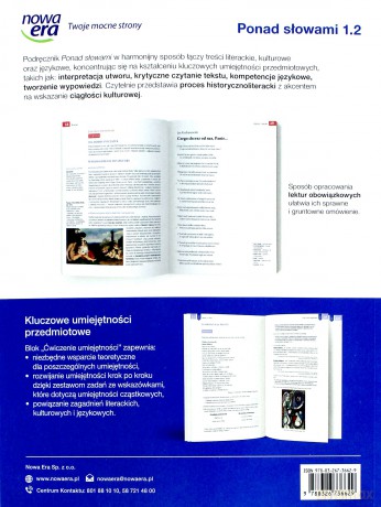 Język polski Ponad słowami podręcznik klasa 1 część 2 liceum i technikum zakres podstawowy i rozszerzony - Małgorzata Chmiel, Anna Cisowska, Joanna Kościerzyńska [KSIĄŻKA]