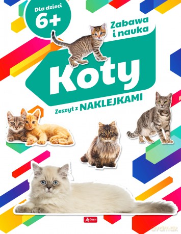 Koty. Zeszyt z naklejkami [KSIĄŻKA]