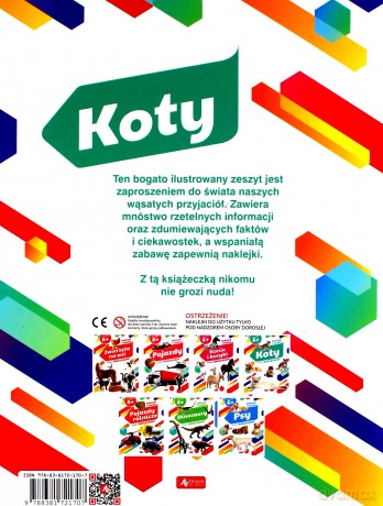 Koty. Zeszyt z naklejkami [KSIĄŻKA]