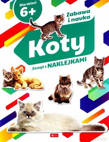 Koty. Zeszyt z naklejkami [KSIĄŻKA]