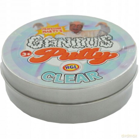 Magiczna plastelina genius putty 100g clear metalowa puszka