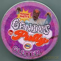 Magiczna plastelina genius putty 100g glitter metalowa puszka